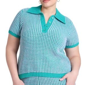 Eloquii Knitted Easy Polo 2X 18/20